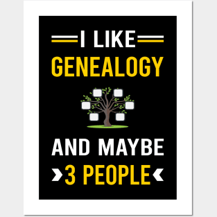 3 People Genealogy Genealogist Posters and Art